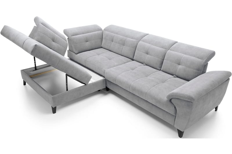 Inferne 5-sits Soffa med Schäslong - Grå - Möbler - Vardagsrum - Soffor - Divansoffa & schäslong