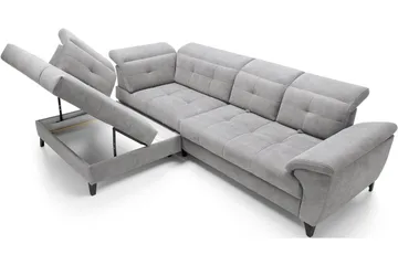 Inferne 5-sits Soffa med Schäslong - Grå - Möbler - Vardagsrum - Soffor - Divansoffa & schäslong