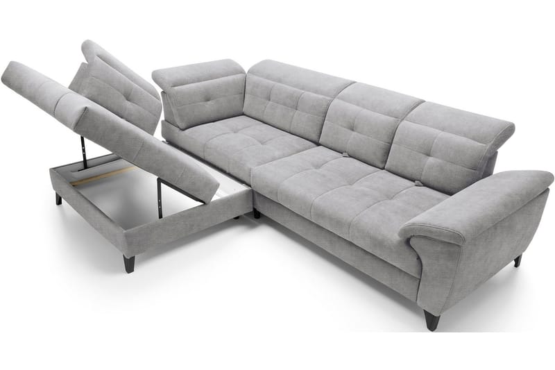 Inferne 5-sits Soffa med Schäslong - Grå - Möbler - Vardagsrum - Soffor - Divansoffa & schäslong
