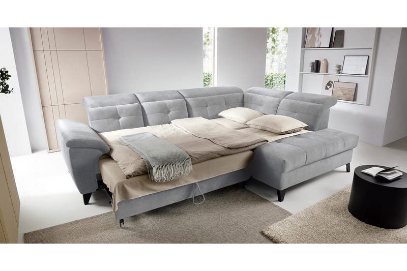 Inferne 5-sits Soffa med Schäslong - Grå - Möbler - Vardagsrum - Soffor - Divansoffa & schäslong