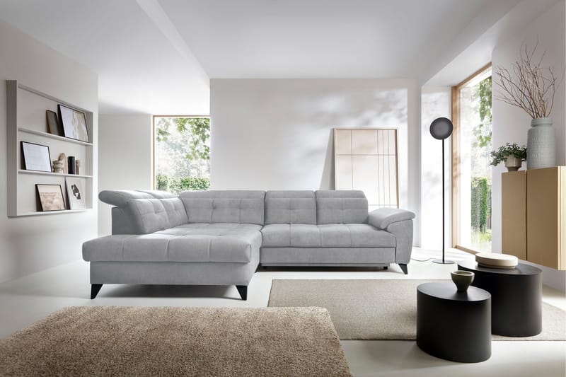 Inferne 5-sits Soffa med Schäslong - Grå - Möbler - Vardagsrum - Soffor - Divansoffa & schäslong