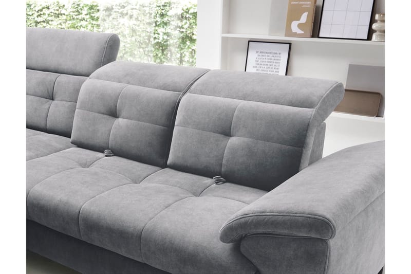 Inferne 5-sits Soffa med Schäslong - Grå - Möbler - Vardagsrum - Soffor - Divansoffa & schäslong