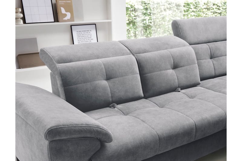 Inferne 5-sits Soffa med Schäslong - Grå - Möbler - Vardagsrum - Soffor - Divansoffa & schäslong