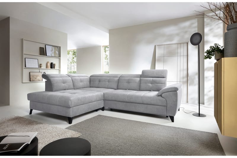 Inferne 5-sits Soffa med Schäslong - Grå - Möbler - Vardagsrum - Soffor - Divansoffa & schäslong