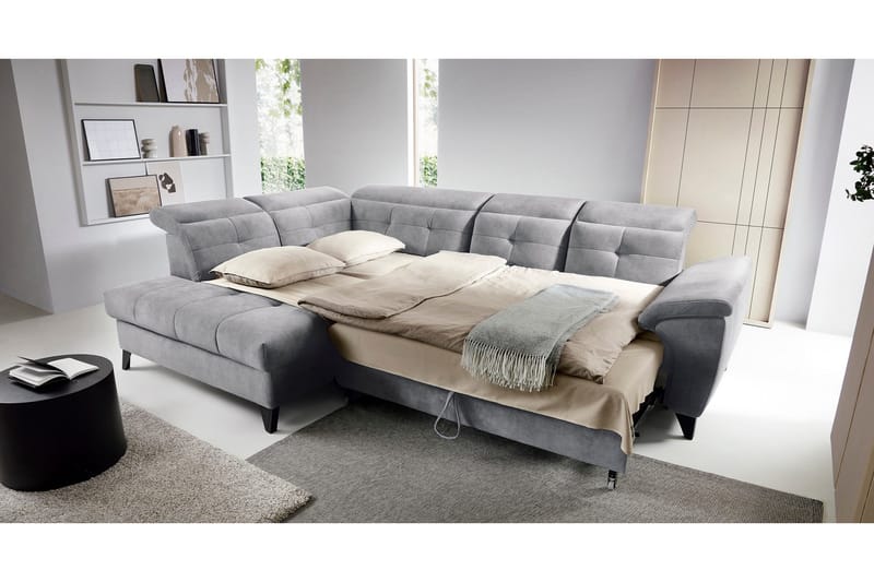 Inferne 5-sits Soffa med Schäslong - Grå - Möbler - Vardagsrum - Soffor - Divansoffa & schäslong