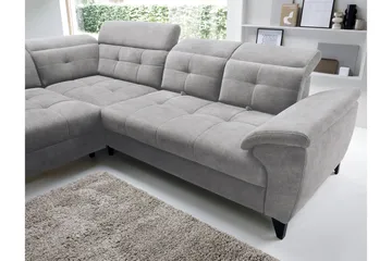 Inferne 5-sits Soffa med Schäslong - Grå - Möbler - Vardagsrum - Soffor - Divansoffa & schäslong