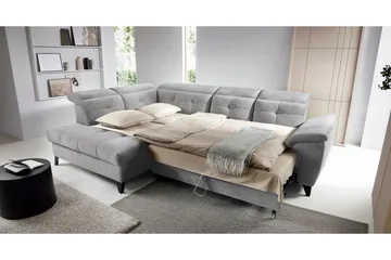 Inferne 5-sits Soffa med Schäslong - Grå - Möbler - Vardagsrum - Soffor - Divansoffa & schäslong