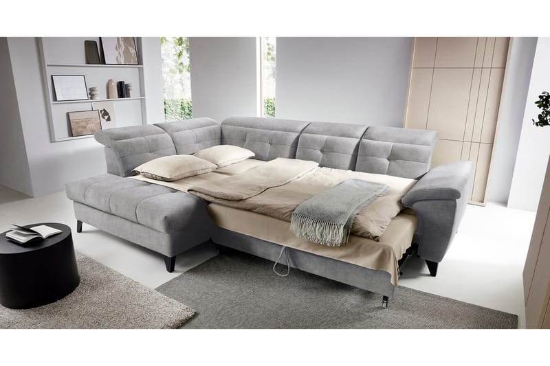Inferne 5-sits Soffa med Schäslong - Grå - Möbler - Vardagsrum - Soffor - Divansoffa & schäslong