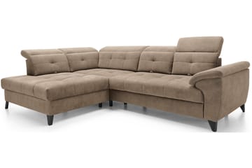Inferne 5-sits Soffa med Schäslong - Mörkbeige - Möbler - Vardagsrum - Soffor - Divansoffa & schäslong