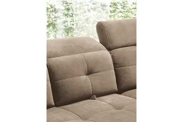 Inferne 5-sits Soffa med Schäslong - Mörkbeige - Möbler - Vardagsrum - Soffor - Divansoffa & schäslong