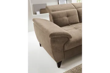 Inferne 5-sits Soffa med Schäslong - Mörkbeige - Möbler - Vardagsrum - Soffor - Divansoffa & schäslong