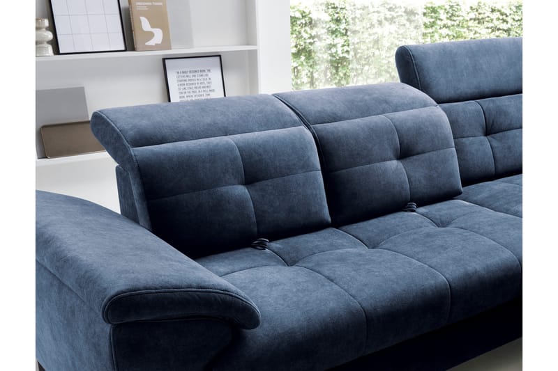 Inferne 5-sits Soffa med Schäslong - Mörkblå - Möbler - Vardagsrum - Soffor - Divansoffa & schäslong