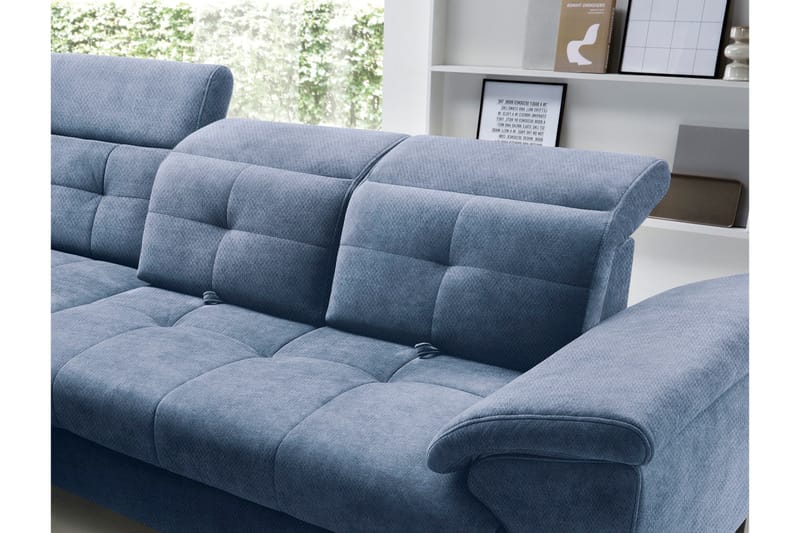 Inferne 5-sits Soffa med Schäslong - Mörkblå - Möbler - Vardagsrum - Soffor - Divansoffa & schäslong