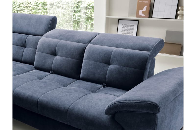 Inferne 5-sits Soffa med Schäslong - Mörkblå - Möbler - Vardagsrum - Soffor - Divansoffa & schäslong
