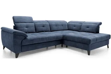 Inferne 5-sits Soffa med Schäslong - Mörkblå - Möbler - Vardagsrum - Soffor - Divansoffa & schäslong