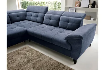 Inferne 5-sits Soffa med Schäslong - Mörkblå - Möbler - Vardagsrum - Soffor - Divansoffa & schäslong