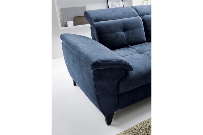 Inferne 5-sits Soffa med Schäslong - Mörkblå - Möbler - Vardagsrum - Soffor - Divansoffa & schäslong