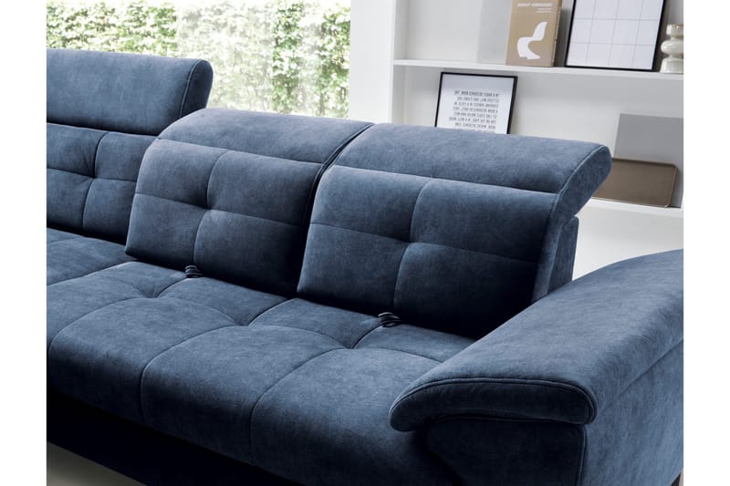 Inferne 5-sits Soffa med Schäslong - Mörkblå - Möbler - Vardagsrum - Soffor - Divansoffa & schäslong
