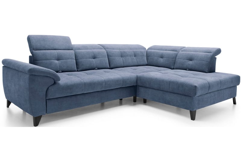 Inferne 5-sits Soffa med Schäslong - Mörkblå - Möbler - Vardagsrum - Soffor - Divansoffa & schäslong