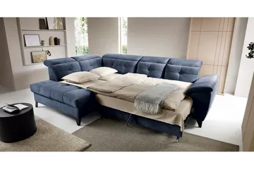 Inferne 5-sits Soffa med Schäslong - Mörkblå - Möbler - Vardagsrum - Soffor - Divansoffa & schäslong