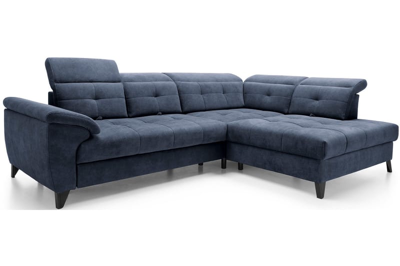 Inferne 5-sits Soffa med Schäslong - Mörkblå - Möbler - Vardagsrum - Soffor - Divansoffa & schäslong