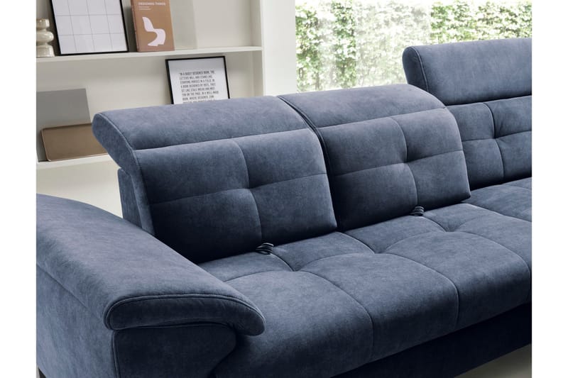 Inferne 5-sits Soffa med Schäslong - Mörkblå - Möbler - Vardagsrum - Soffor - Divansoffa & schäslong