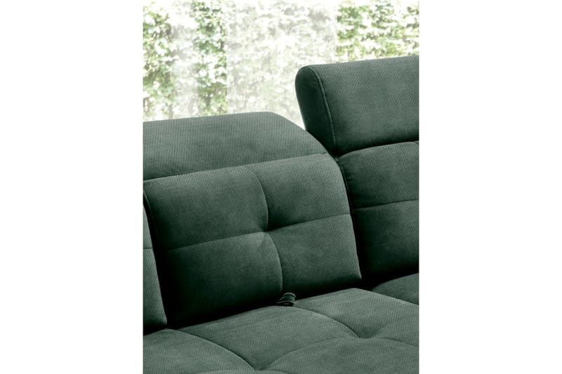 Inferne 5-sits Soffa med Schäslong - Mörkgrön - Möbler - Vardagsrum - Soffor - Divansoffa & schäslong