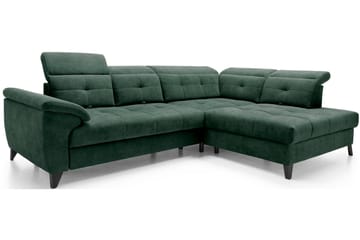 Inferne 5-sits Soffa med Schäslong - Mörkgrön - Möbler - Vardagsrum - Soffor - Divansoffa & schäslong