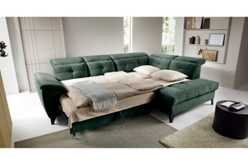 Inferne 5-sits Soffa med Schäslong - Mörkgrön - Möbler - Vardagsrum - Soffor - Divansoffa & schäslong