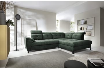 Inferne 5-sits Soffa med Schäslong - Mörkgrön - Möbler - Vardagsrum - Soffor - Divansoffa & schäslong