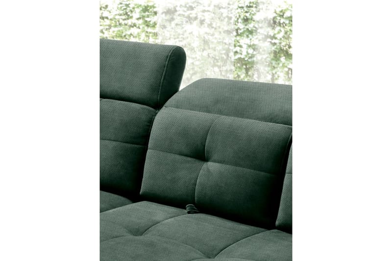 Inferne 5-sits Soffa med Schäslong - Mörkgrön - Möbler - Vardagsrum - Soffor - Divansoffa & schäslong