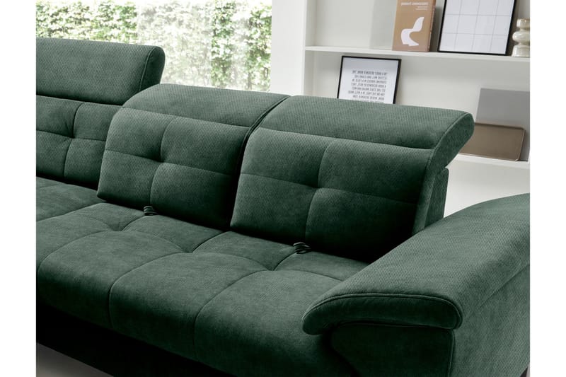 Inferne 5-sits Soffa med Schäslong - Mörkgrön - Möbler - Vardagsrum - Soffor - Divansoffa & schäslong