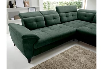 Inferne 5-sits Soffa med Schäslong - Mörkgrön - Möbler - Vardagsrum - Soffor - Divansoffa & schäslong