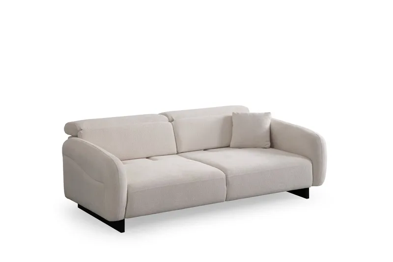 Ingang 3-sits Soffa Chenille, Vit