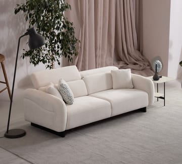 Ingang 3-sits Soffa Chenille - Vit - Möbler - Vardagsrum - Soffor - 3-sits soffor