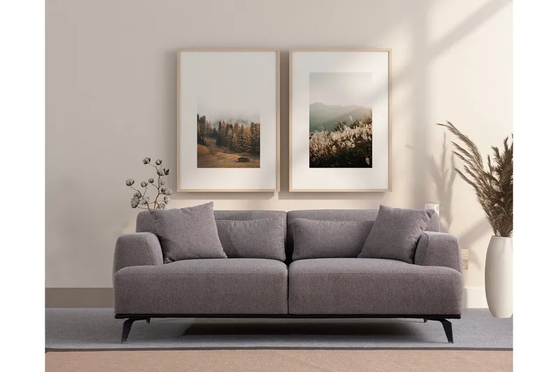 Jaguar 2-sits Soffa - Brun/Grå - Möbler - Vardagsrum - Soffor - 2-sits soffor