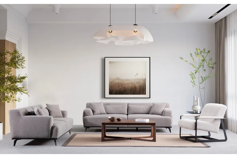 Jaguar 3-sits Soffa - Brun/Grå - Möbler - Vardagsrum - Soffor - 3-sits soffor