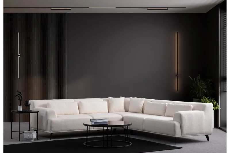 Jaguar 4-sits Soffa med Divan - Vit - Möbler - Vardagsrum - Soffor - Divansoffa & schäslong