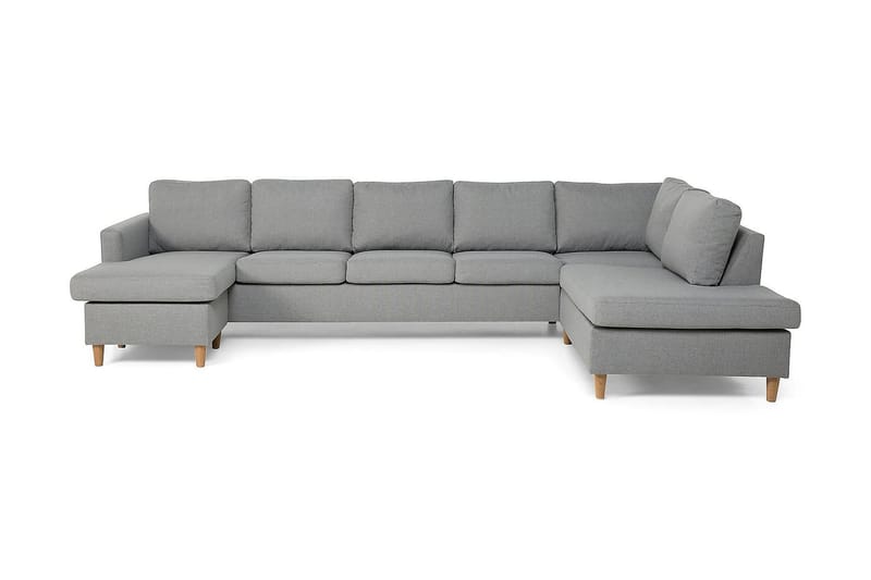 JAN U-soffa Large med Divan Vänster Ljusgrå - U-soffor