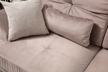 Jaraad Divansoffa Höger - Beige/Svart - Möbler - Vardagsrum - Soffor - Divansoffa & schäslong