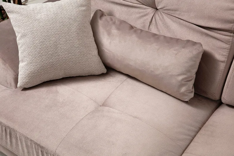 Jaraad Divansoffa Höger - Beige/Svart - Möbler - Vardagsrum - Soffor - Divansoffa & schäslong