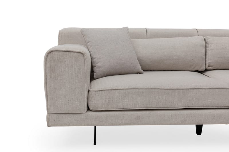 Jivago Divansoffa Höger - Beige/Svart - Möbler - Vardagsrum - Soffor - Divansoffa & schäslong