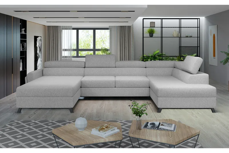 Josette U-soffa med Divan Vänster, Beige