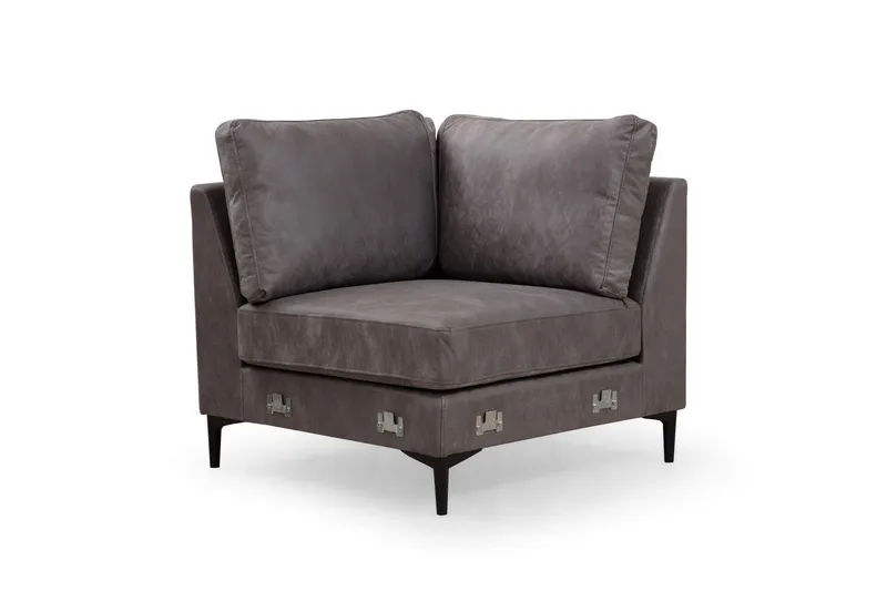 Svanabyn Soffa m. Divan och Schäslong 4-sits - Antracit - Möbler - Vardagsrum - Soffor - U-soffor