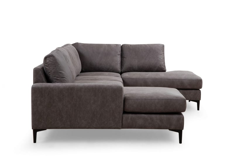 Svanabyn Soffa m. Divan och Schäslong 4-sits - Antracit - Möbler - Vardagsrum - Soffor - U-soffor