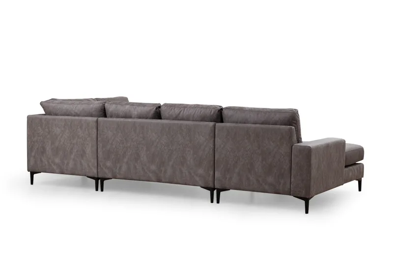 Svanabyn Soffa m. Divan och Schäslong 4-sits - Antracit - Möbler - Vardagsrum - Soffor - U-soffor