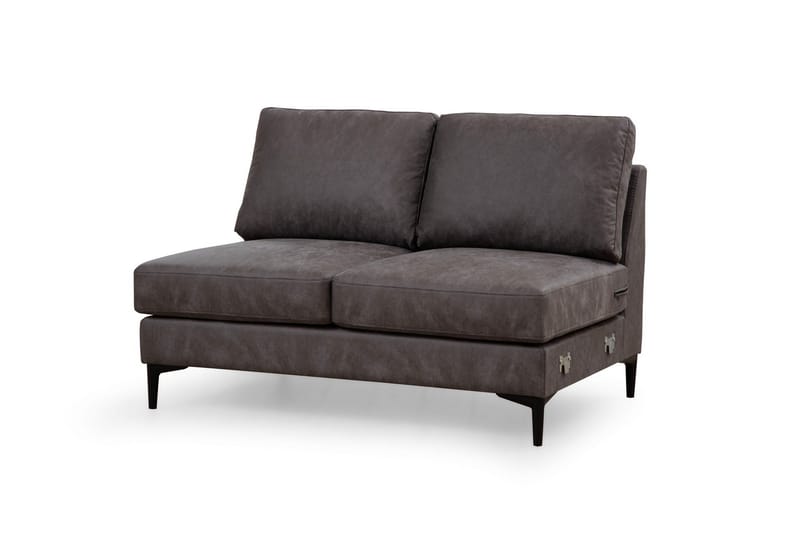 Svanabyn Soffa m. Divan och Schäslong 4-sits - Antracit - Möbler - Vardagsrum - Soffor - U-soffor