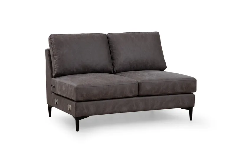 Svanabyn Soffa m. Divan och Schäslong 4-sits - Antracit - Möbler - Vardagsrum - Soffor - U-soffor