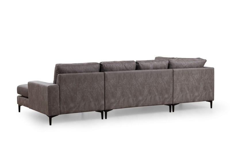 Svanabyn Soffa m. Divan och Schäslong 4-sits - Antracit - Möbler - Vardagsrum - Soffor - U-soffor