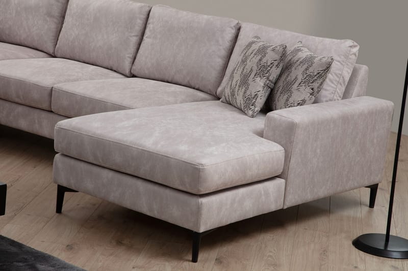 Svanabyn Soffa m. Divan och Schäslong 4-sits - Beige - Möbler - Vardagsrum - Soffor - U-soffor